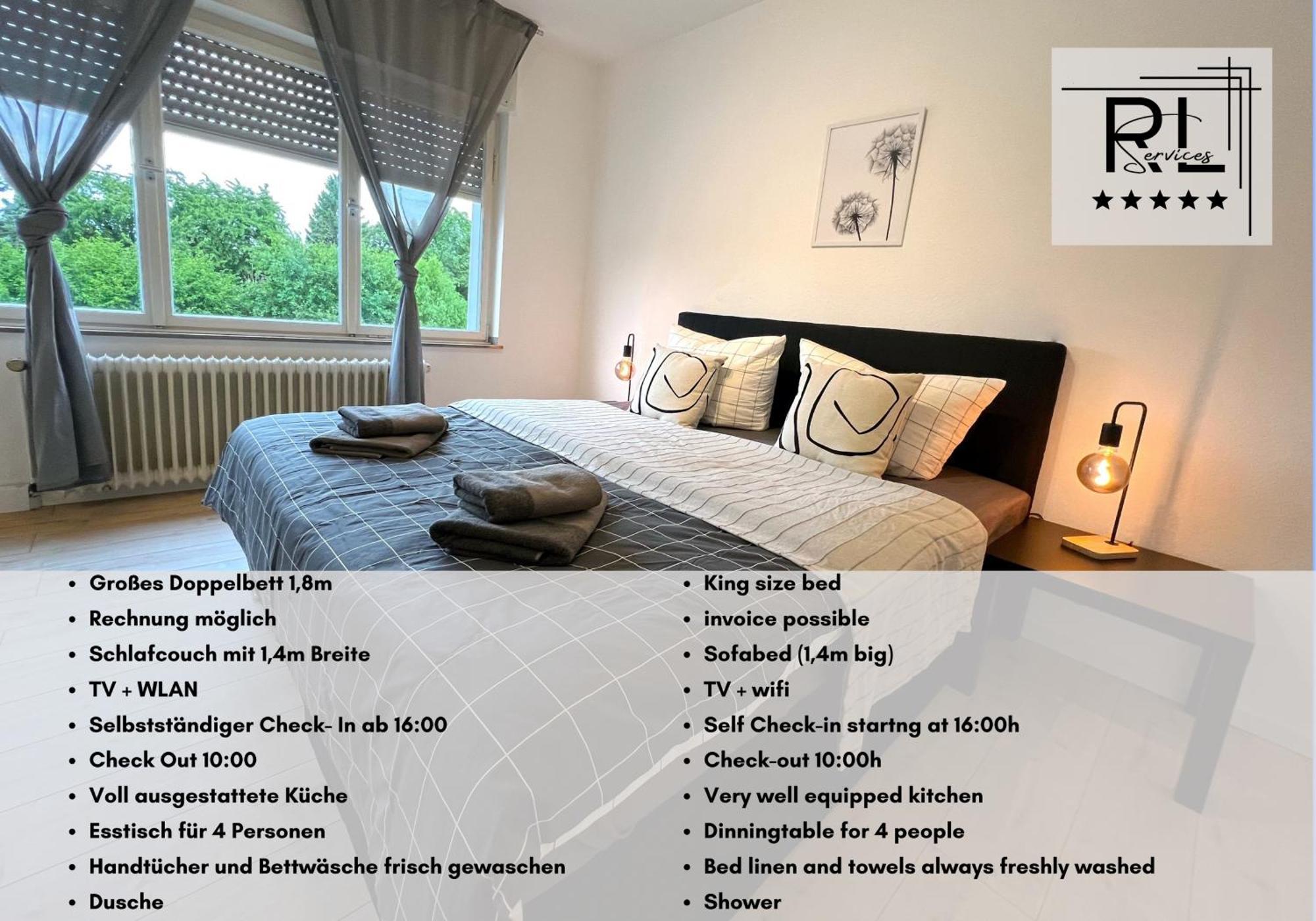 One Bed And One Sofa Bed, Self Check In, Invoice Apartamento Mönchengladbach Exterior foto